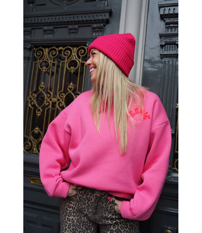 ICONIC SWEATER FUCHSIA