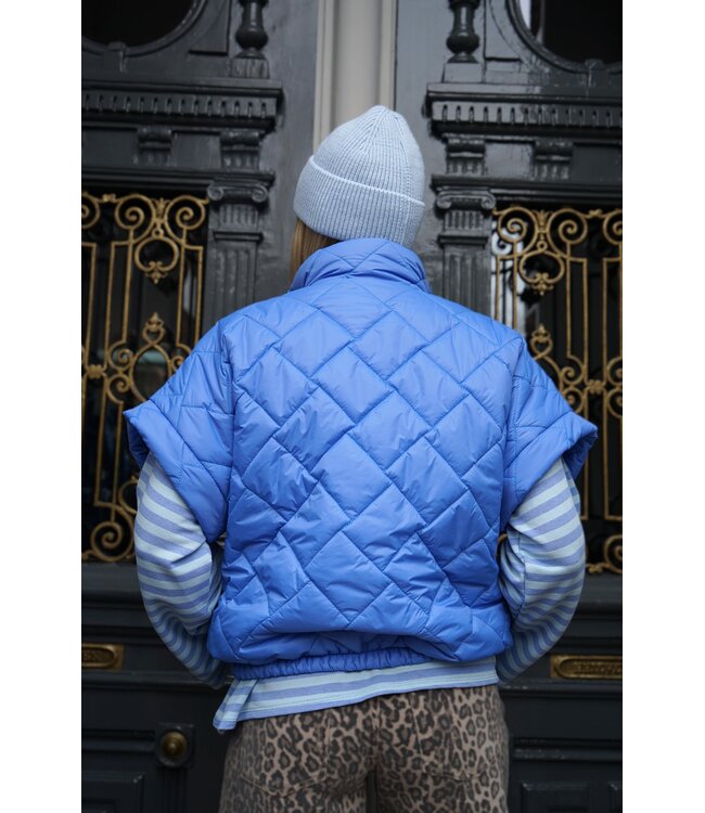 BODYWARMER JET BLAUW