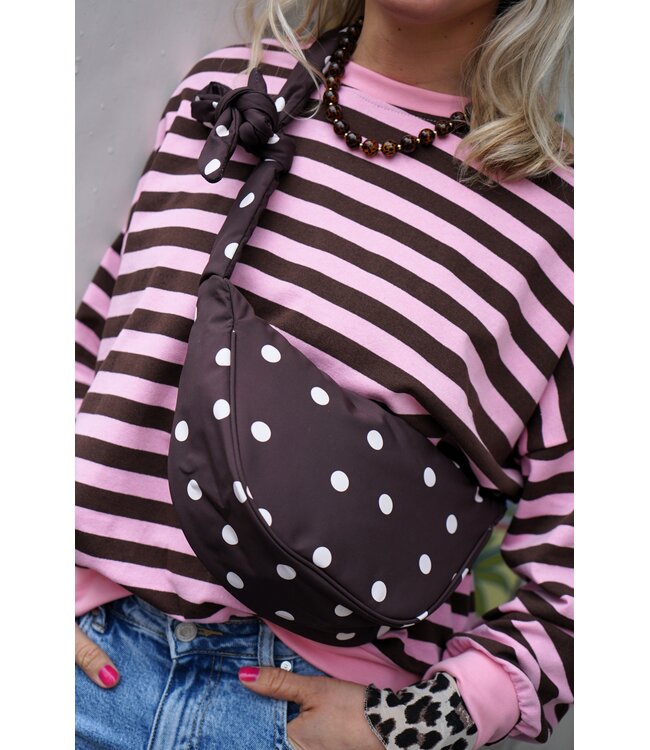 CROSS BODY TAS DOTS BRUIN