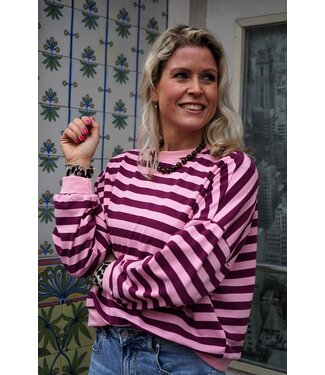 STREEP TOP JUUL AUBERGINE ROZE