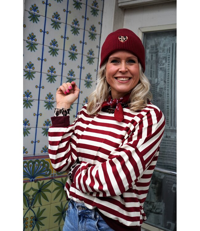 STREEP TOP JUUL BURGUNDY