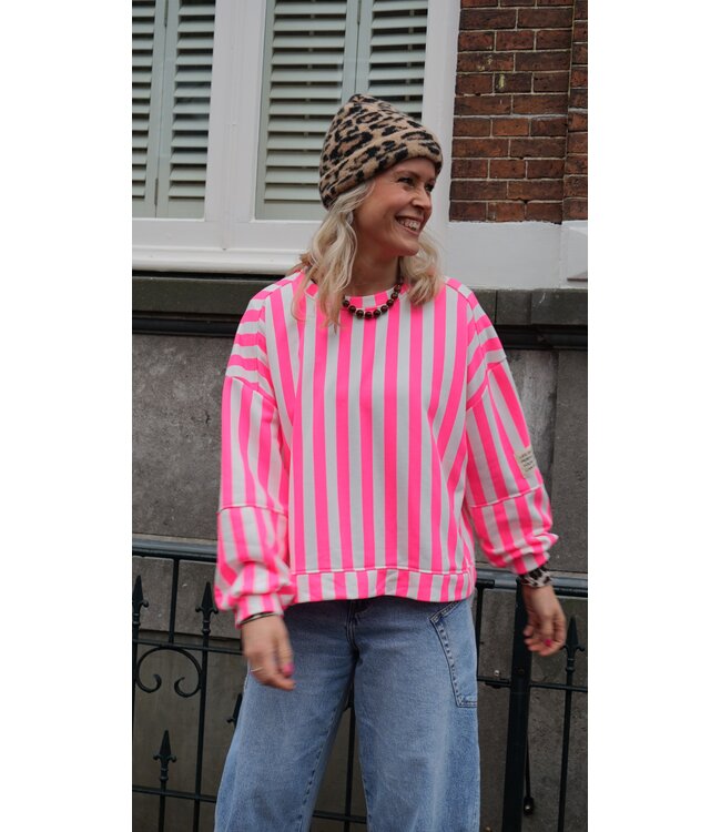 STREEP SWEATER LOT FUCHSIA