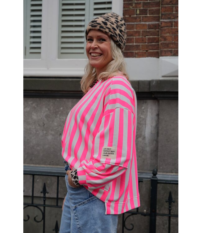 STREEP SWEATER LOT FUCHSIA