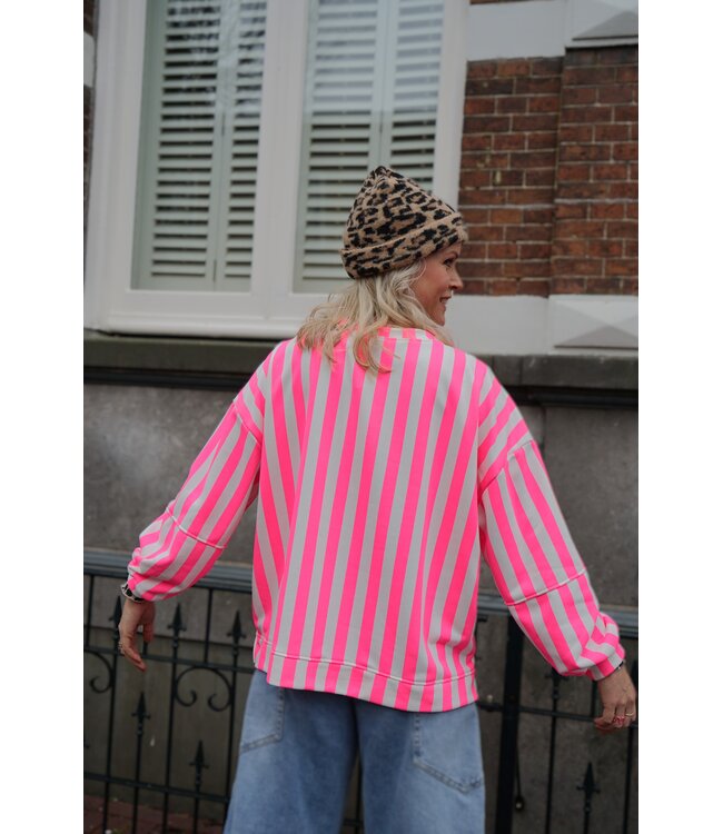 STREEP SWEATER LOT FUCHSIA