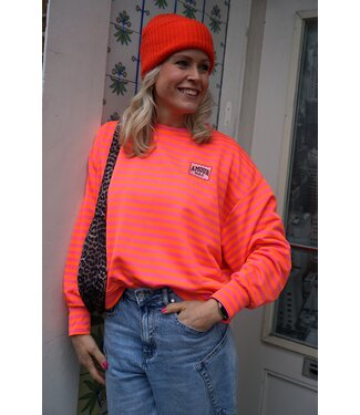 STREEP TOP AMOUR FUCHSIA ORANJE