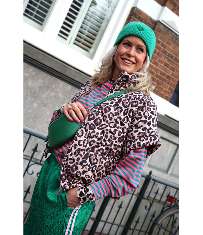 BODYWARMER LEOPARD