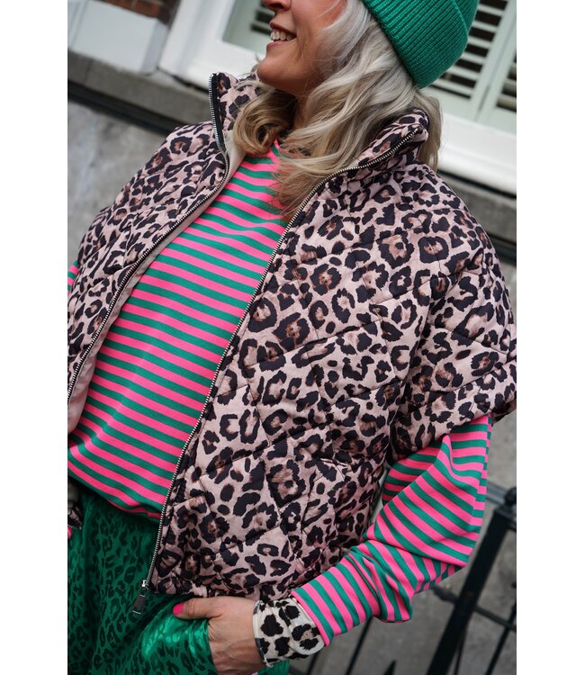 BODYWARMER LEOPARD