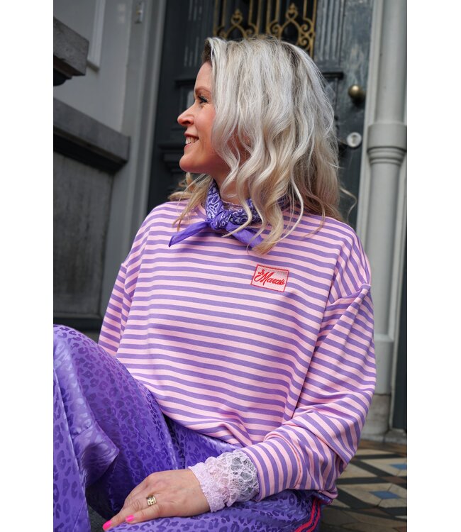 STREEP TOP LE MARAIS LILA ROZE