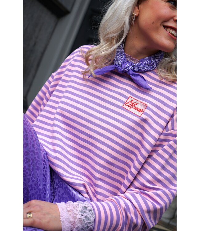 STREEP TOP LE MARAIS LILA ROZE