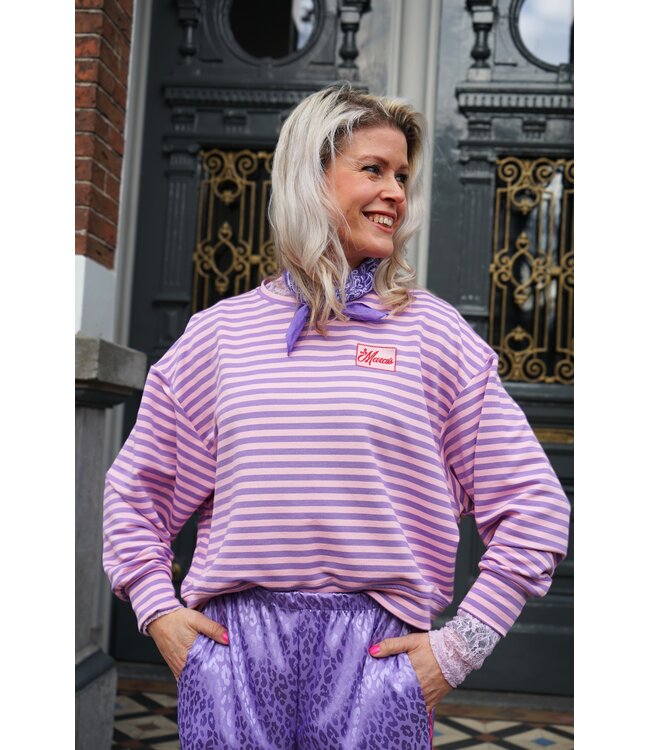 STREEP TOP LE MARAIS LILA ROZE