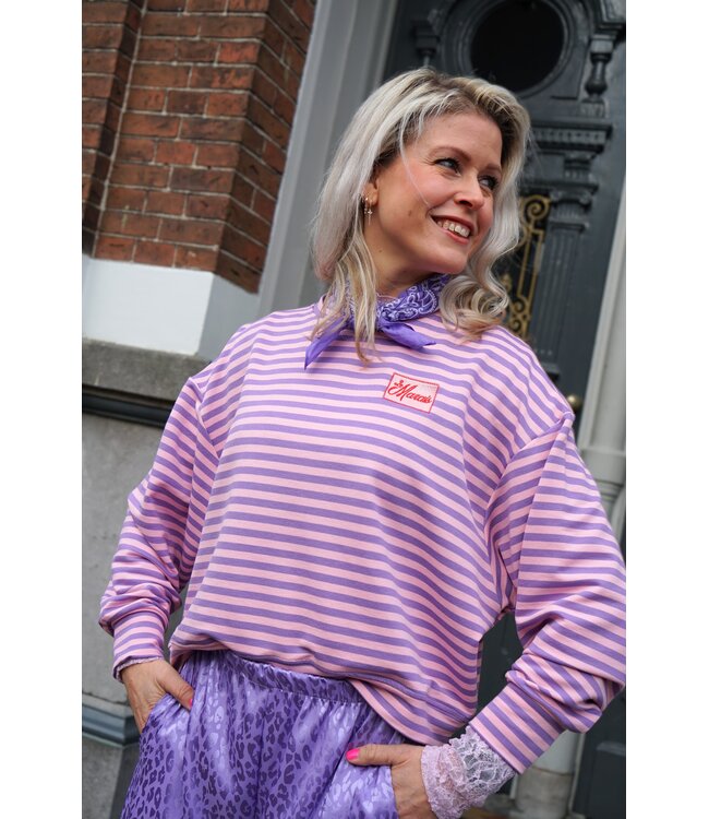 STREEP TOP LE MARAIS LILA ROZE