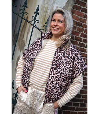 STREEP TOP KIM BEIGE ECRU