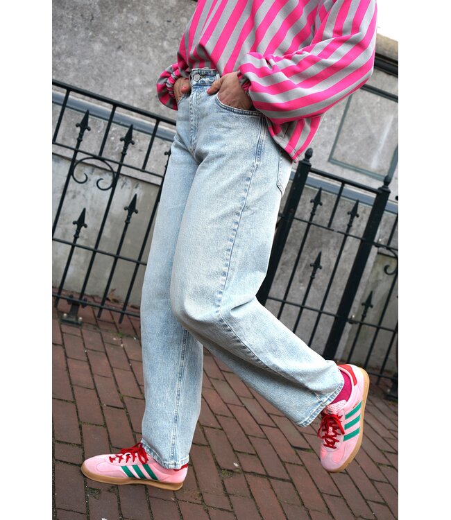 BALLOON JEANS BLAUW