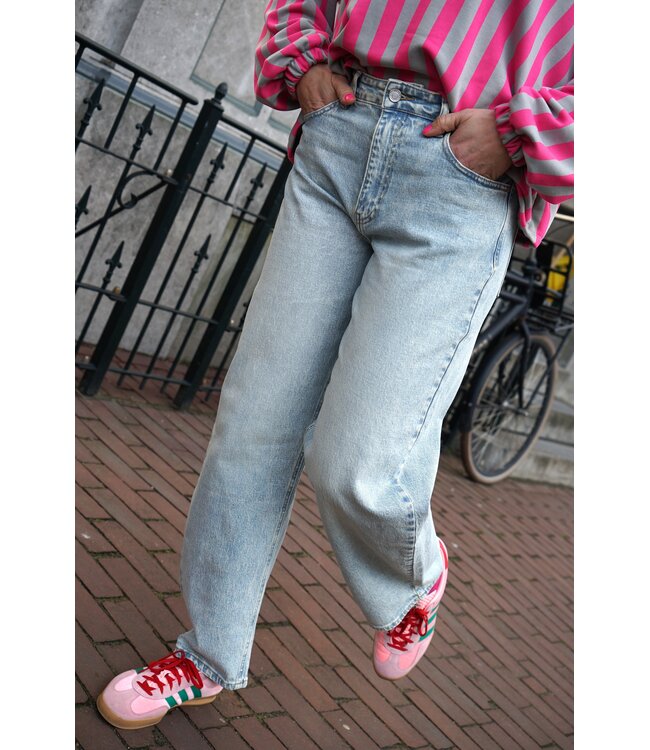 BALLOON JEANS BLAUW