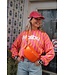 STREEP SWEATER MALIBU ORANJE ROZE