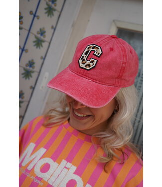 PET C LEOPARD VERWASSEN ROOD