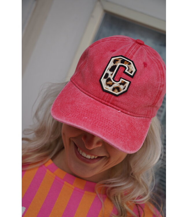 PET C LEOPARD VERWASSEN ROOD