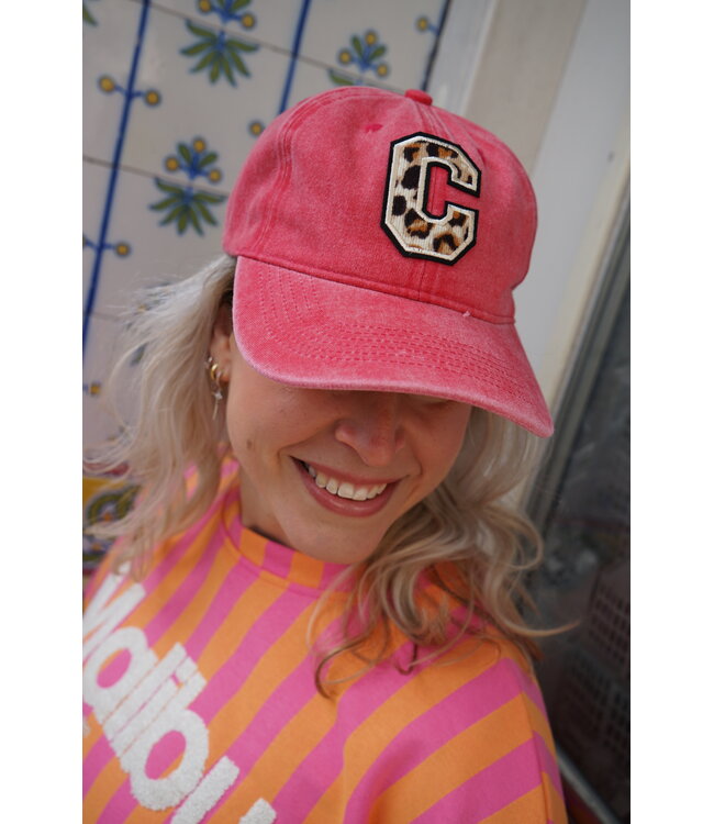 PET C LEOPARD VERWASSEN ROOD