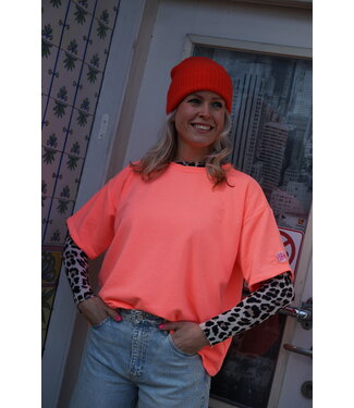 TOP VINTAGE NEON ORANJE