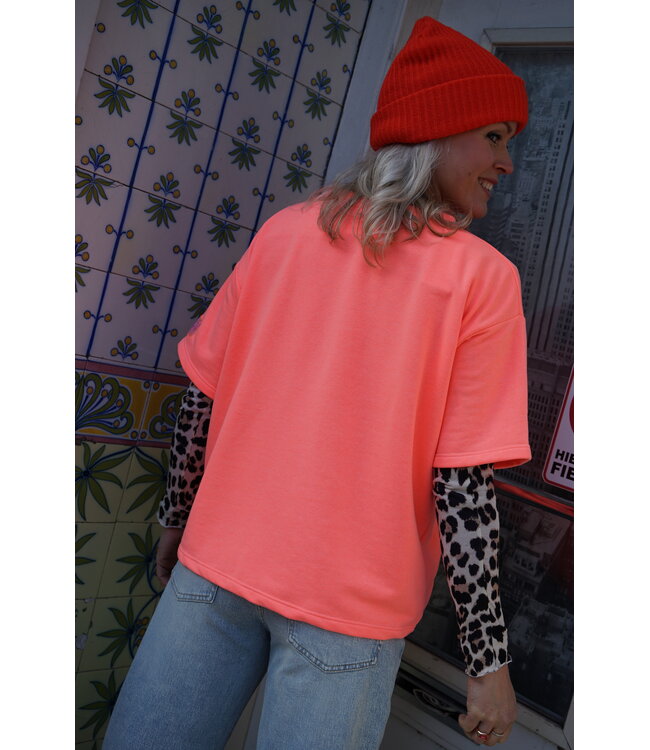 TOP VINTAGE NEON ORANJE