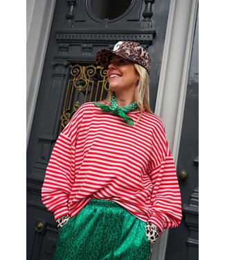 STREEP TOP BO ROOD ROZE