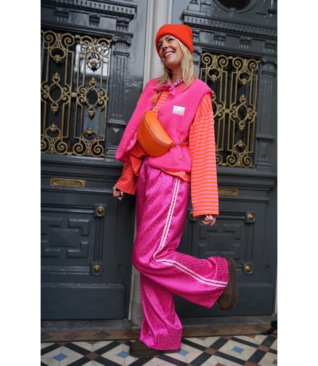 STREEP TOP SELF LOVE ROZE ORANJE