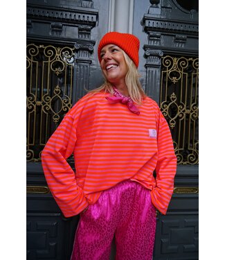 STREEP TOP SELF LOVE ROZE ORANJE