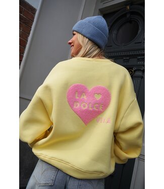 SWEATER LA DOLCE VITA GEEL