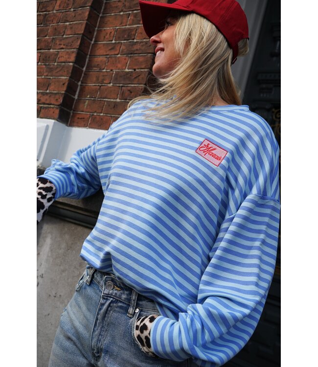 STREEP TOP LE MARAIS BLAUW