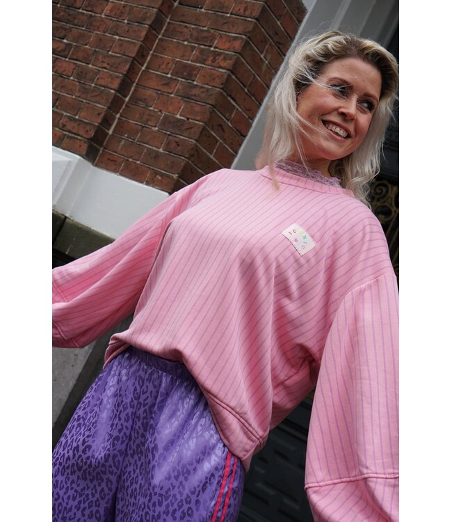 STREEP SWEATER ICONIC ROZE
