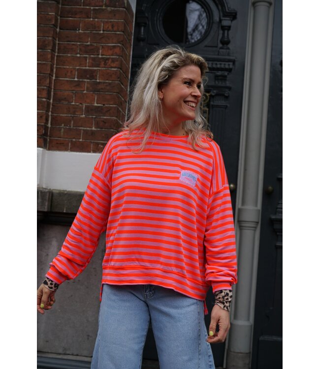 STREEP TOP BISOUS ORANJE