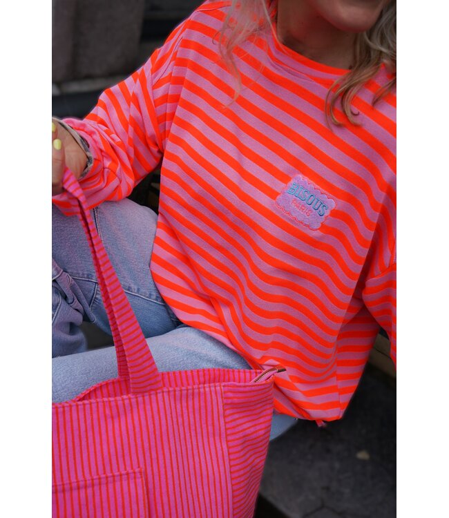 STREEP TOP BISOUS ORANJE