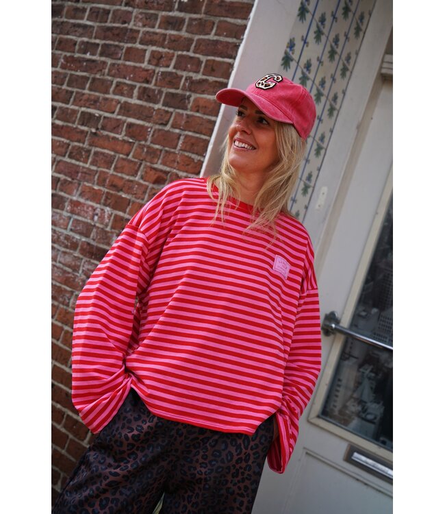 STREEP TOP DOLCE VITA ROOD ROZE