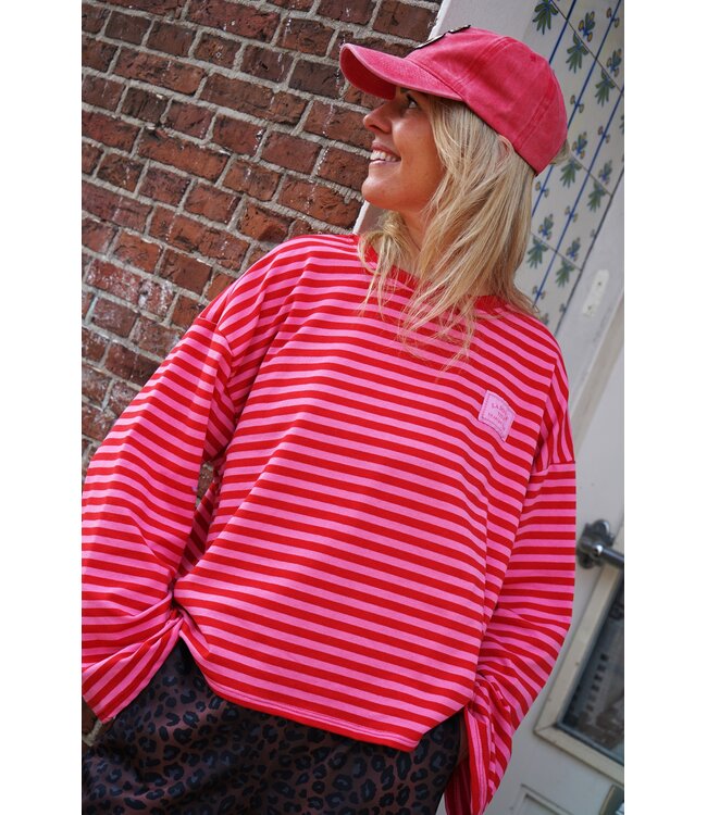 STREEP TOP DOLCE VITA ROOD ROZE