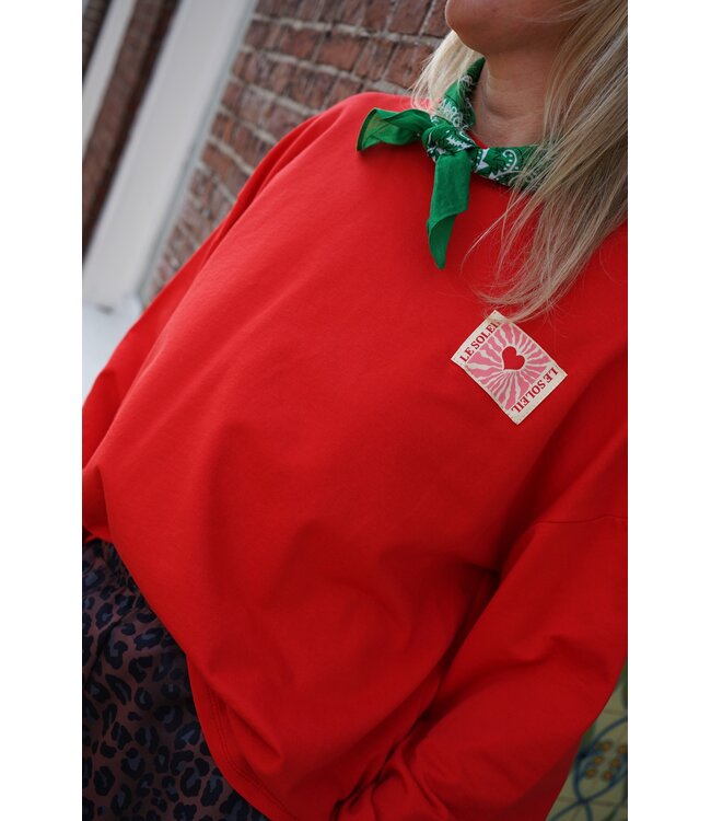 LONGSLEEVE LE SOLEIL ROOD