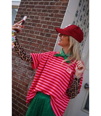 STREEP TOP BONJOUR ROOD ROZE