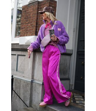 WIJDE BROEK LEOPARD MAGENTA