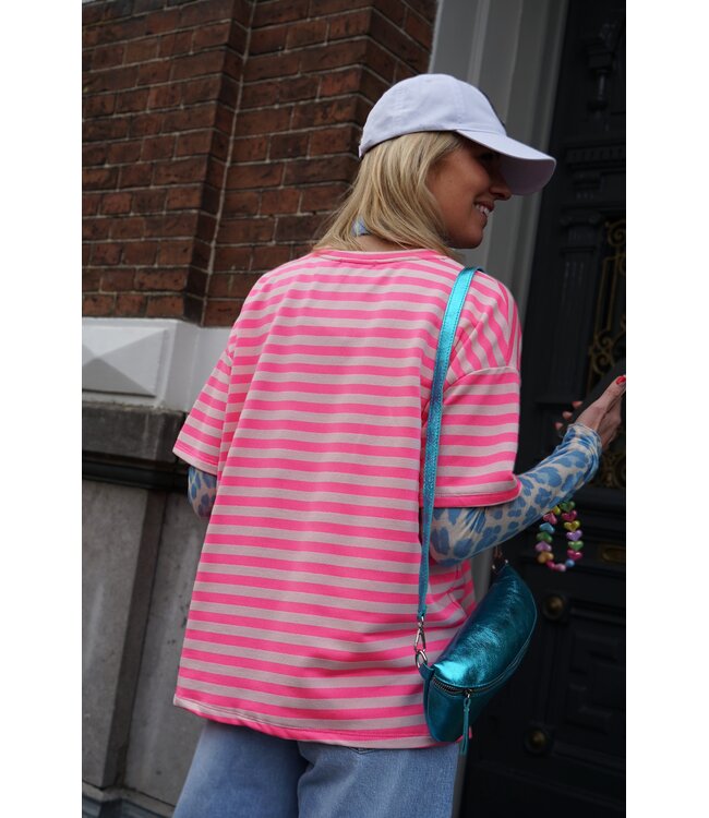 STREEP TOP BONJOUR ROZE