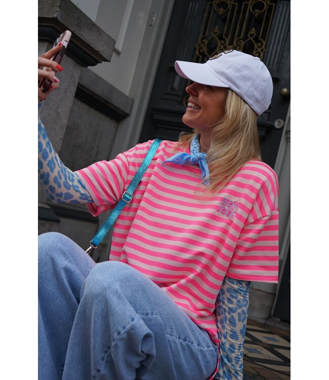 STREEP TOP BONJOUR ROZE
