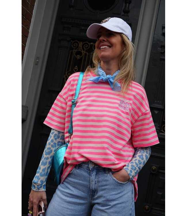 STREEP TOP BONJOUR ROZE