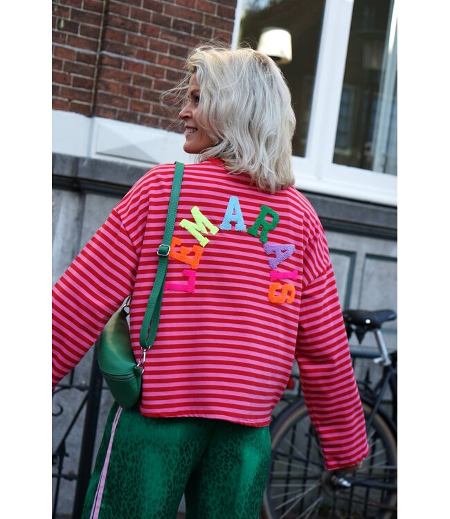 STREEP TOP LE MARAIS ROOD ROZE