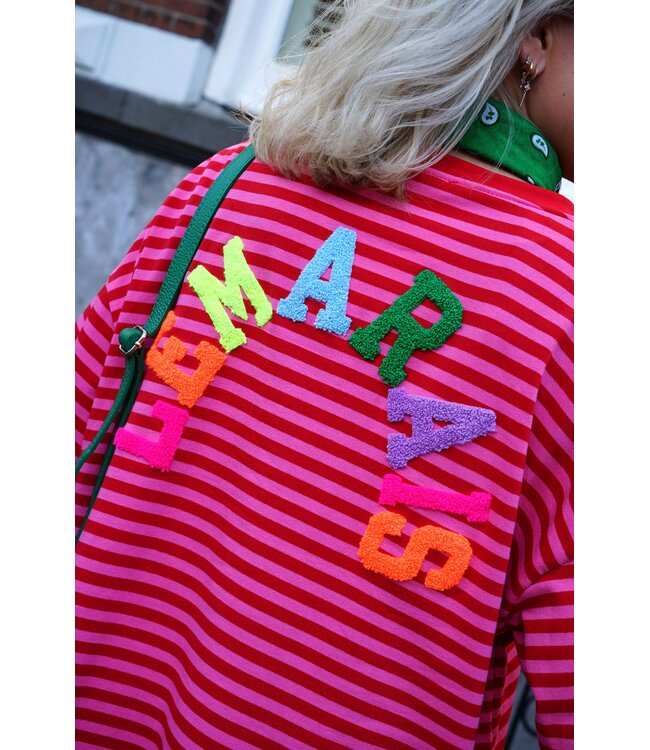 STREEP TOP LE MARAIS ROOD ROZE