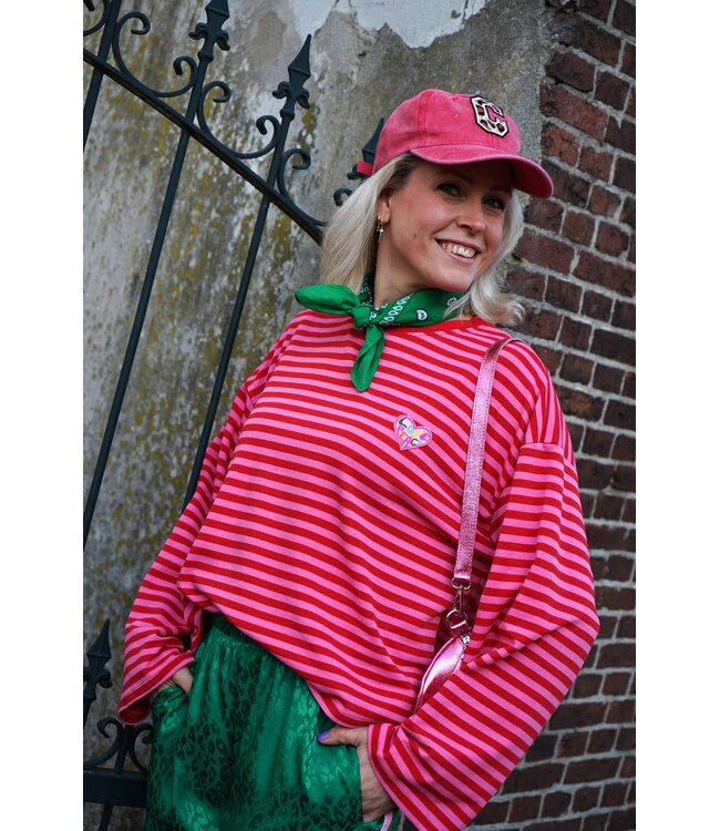 STREEP TOP LOVE PEACE ROOD ROZE