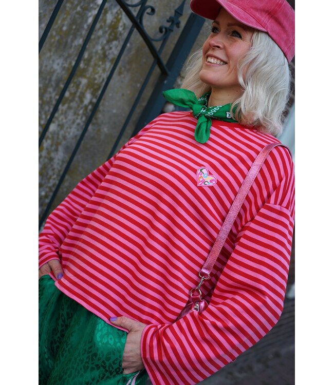 STREEP TOP LOVE PEACE ROOD ROZE