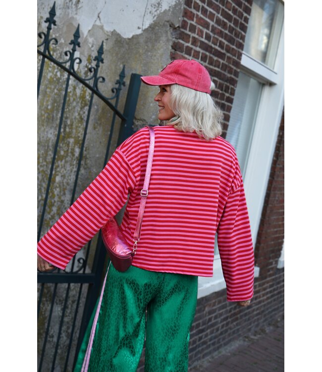 STREEP TOP LOVE PEACE ROOD ROZE