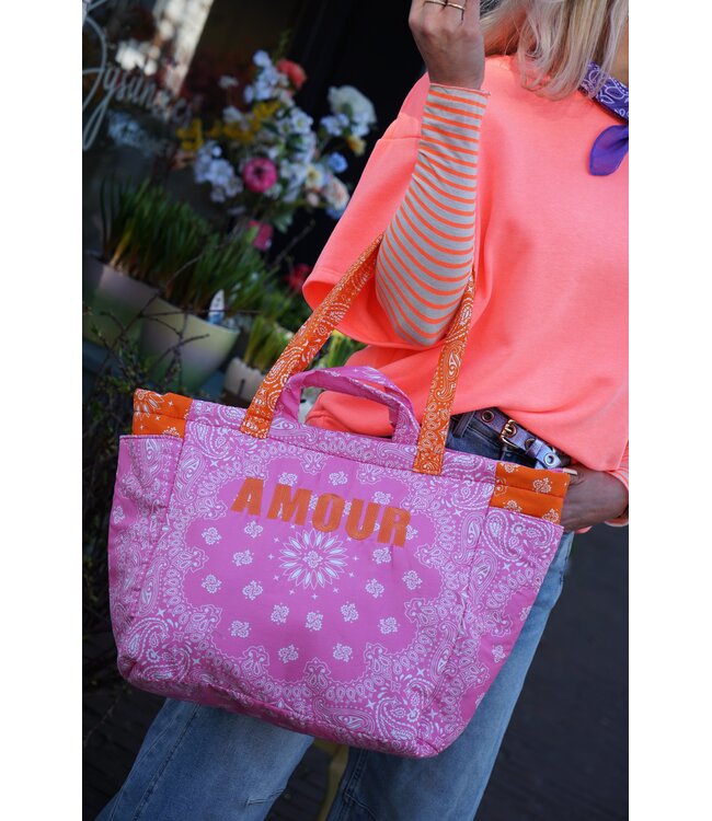 TAS AMOUR ROZE ORANJE
