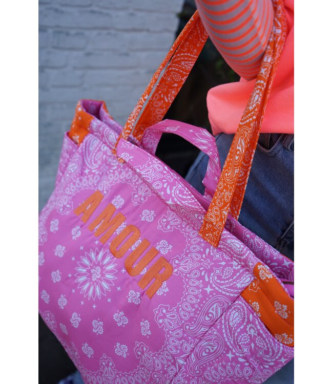 TAS AMOUR ROZE ORANJE