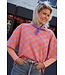 GEBLOKTE TOP LILA ORANJE