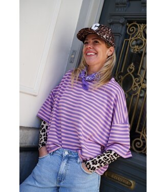 STREEP TOP EVI LILA ROZE