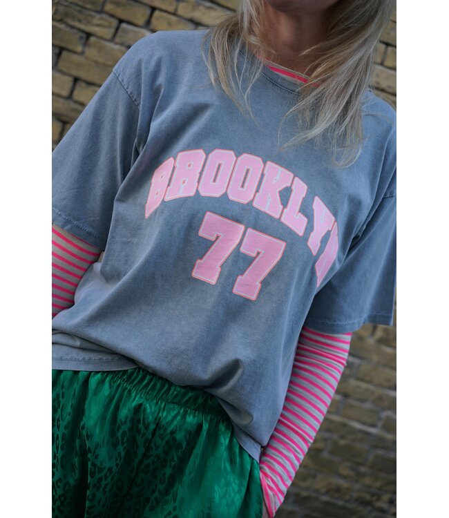 T-SHIRT BROOKLYN GRIJS